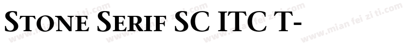 Stone Serif SC ITC T字体转换